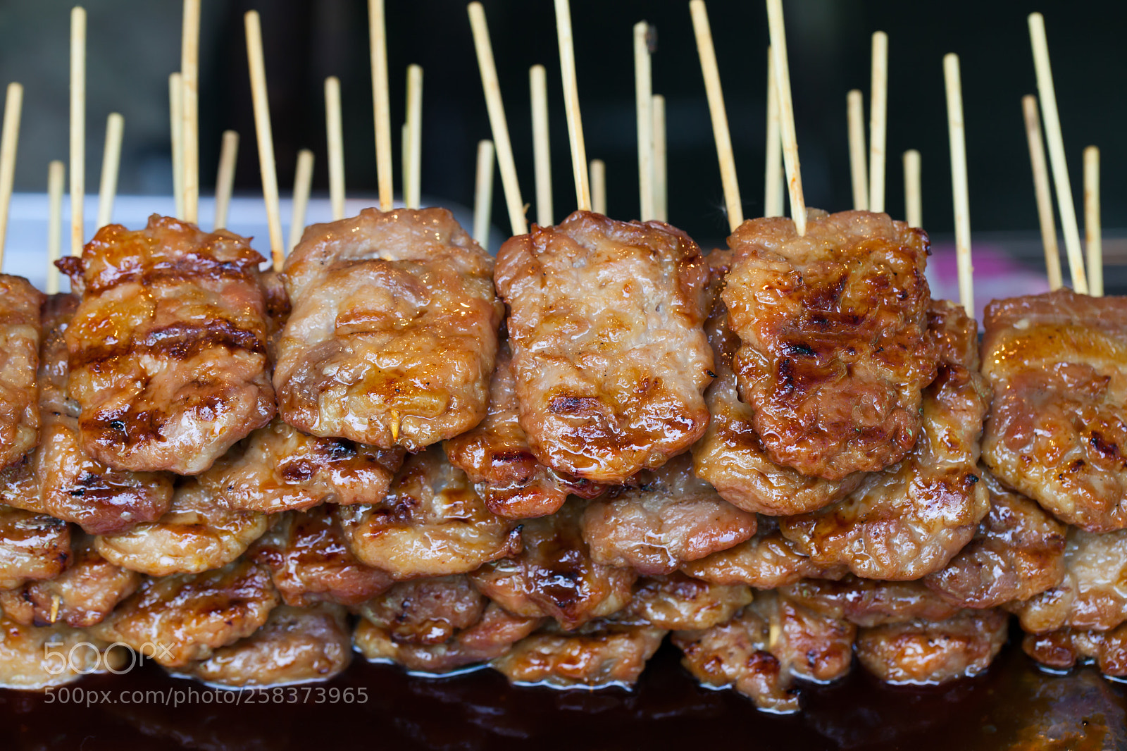Canon EOS 5D Mark II sample photo. Barbeque pork in wooden photography
