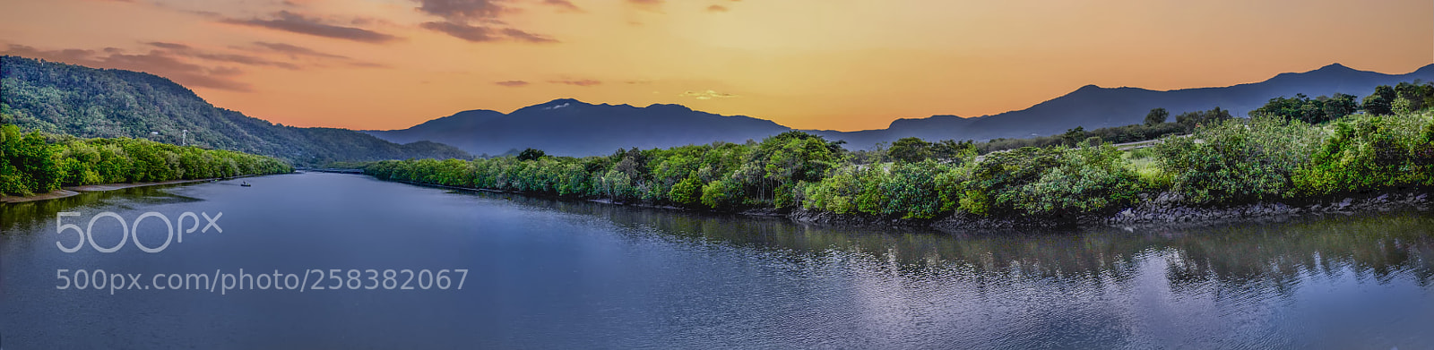 Sony a7 II sample photo. Barron sunset pano photography