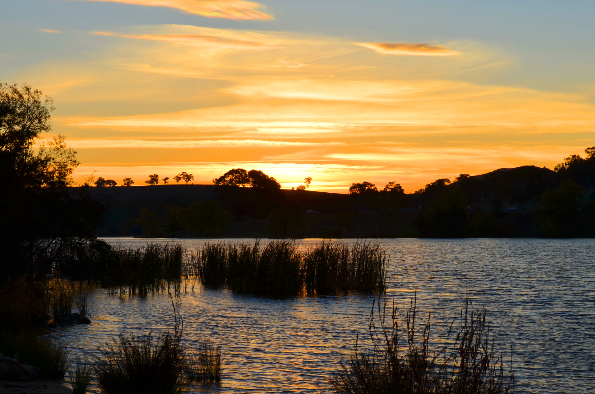 Nikon D5100 sample photo. Sunset over the lake photography