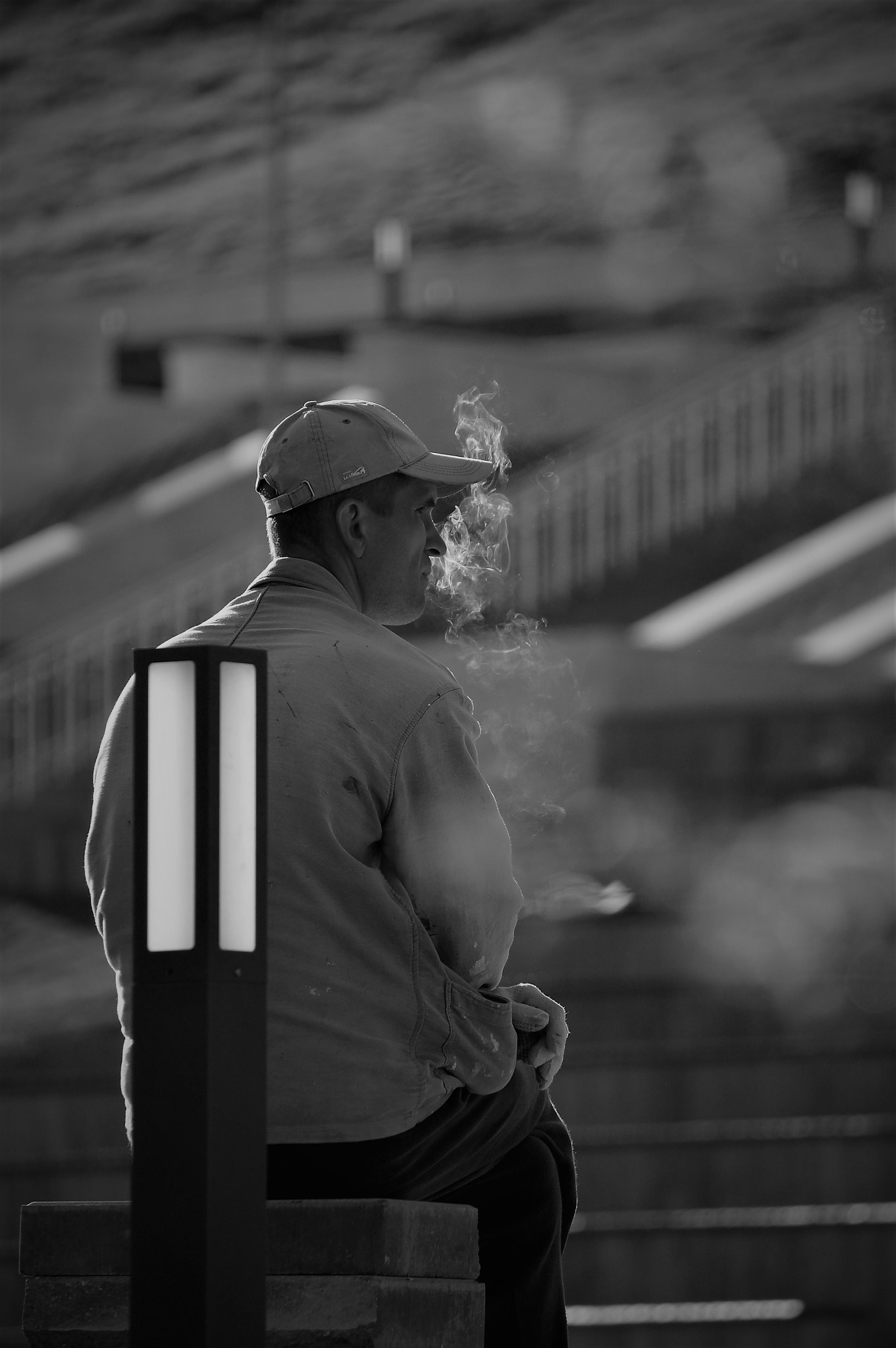 Sony SLT-A55 (SLT-A55V) sample photo. Smoke and light photography