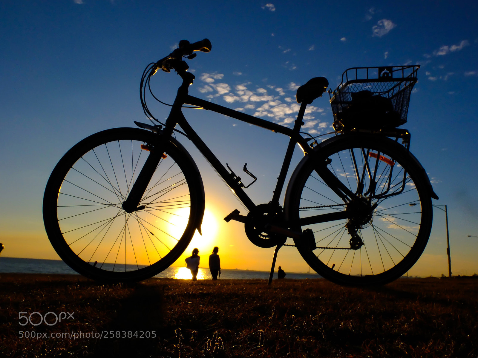 Fujifilm X10 sample photo. Bike at elwood beach photography