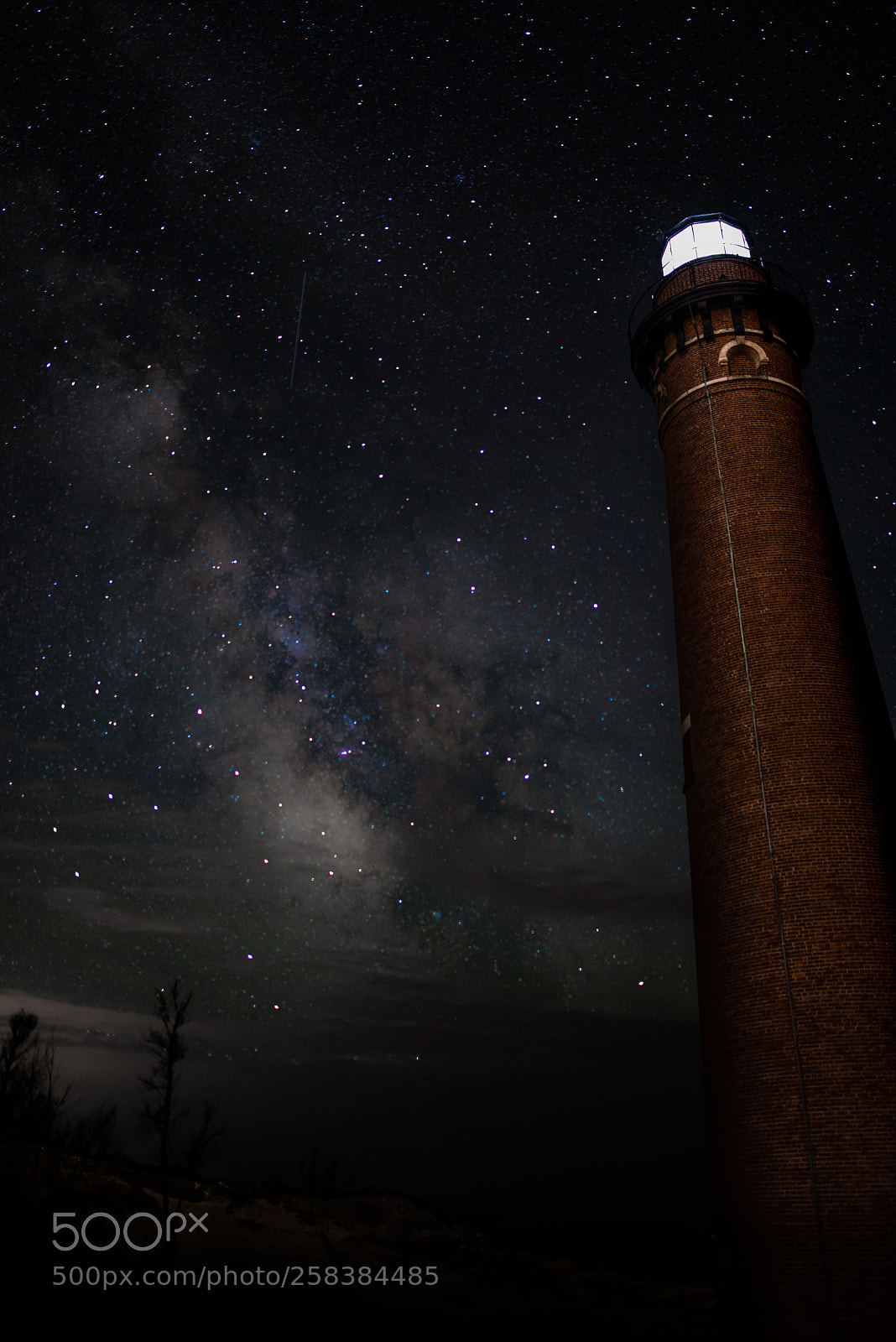Nikon D800 sample photo. Milky way & lighthouse photography