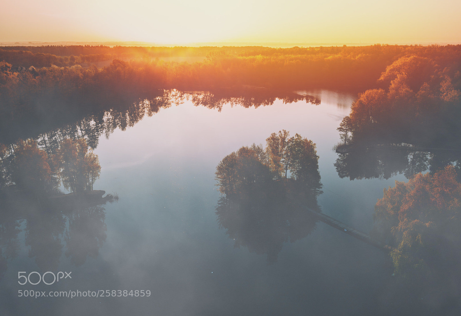 DJI FC220 sample photo. Foggy morning photography