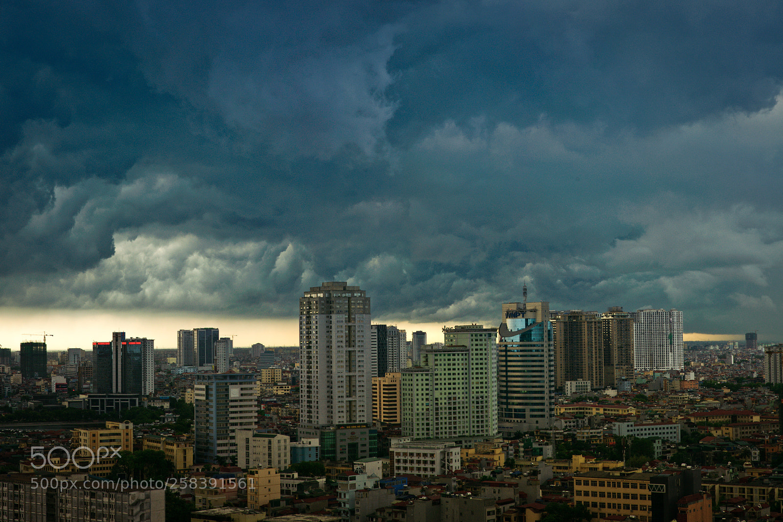 Nikon D700 sample photo. Hanoi skyline photography