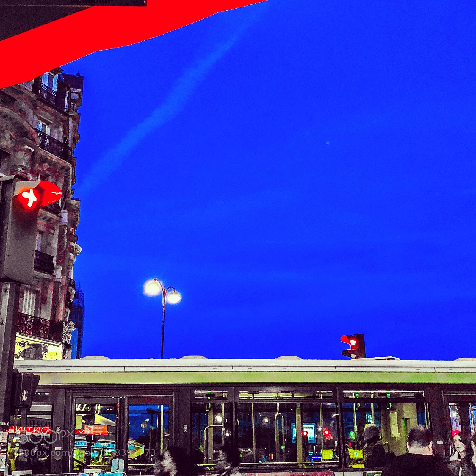 Apple iPhone 8 sample photo. Night paris colors  photography