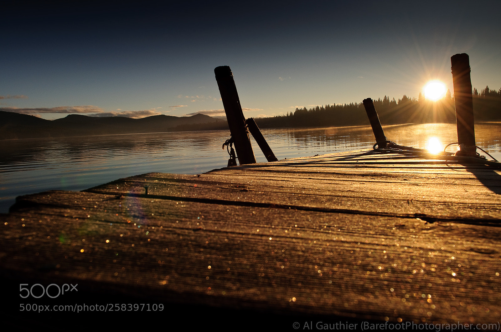 Nikon D300 sample photo. Frozen jetty at sunrise photography