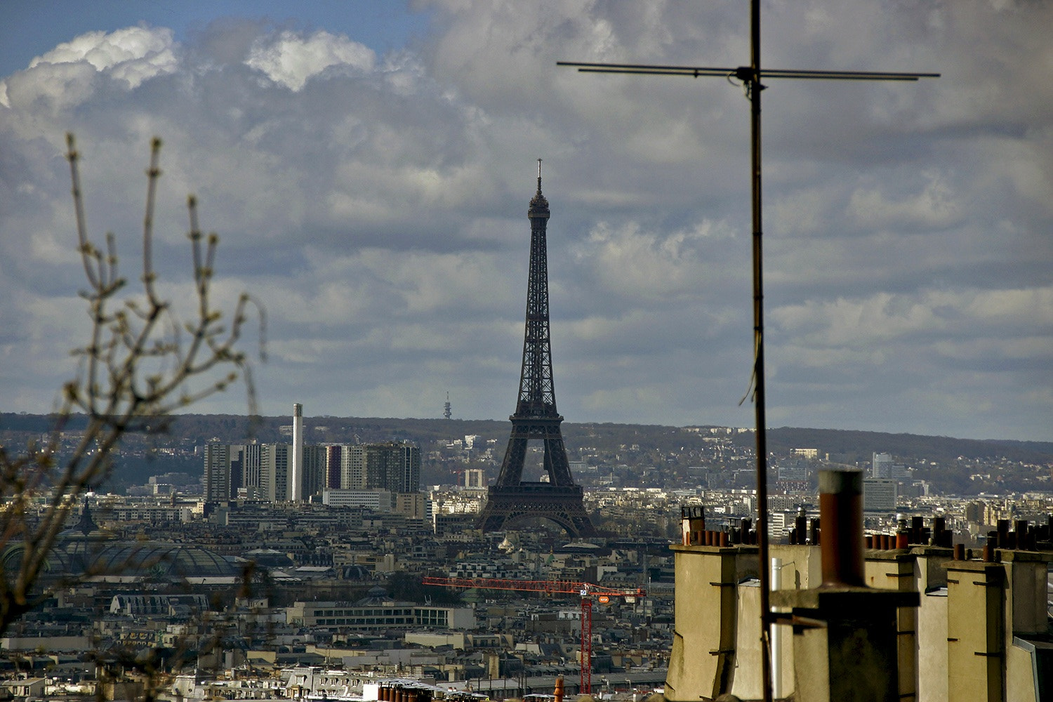 Sony SLT-A65 (SLT-A65V) sample photo. View of the eiffel tower from montmartre photography