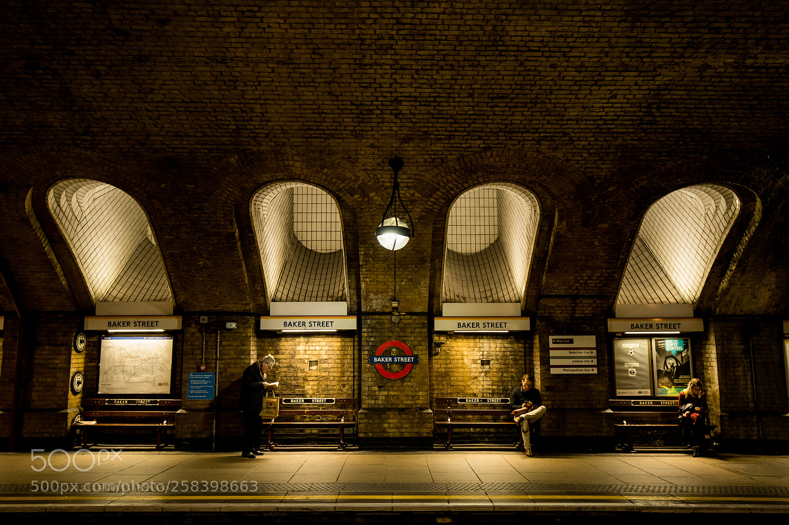 Canon EOS 6D sample photo. Baker street, london underground photography