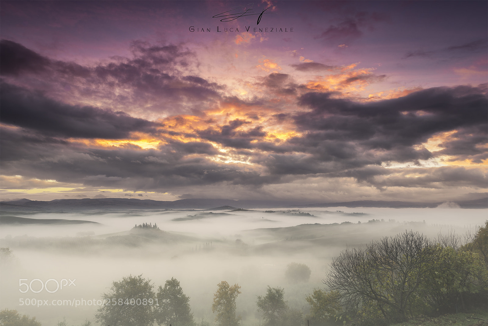 Nikon D610 sample photo. San quirico d'orcia sunrise photography