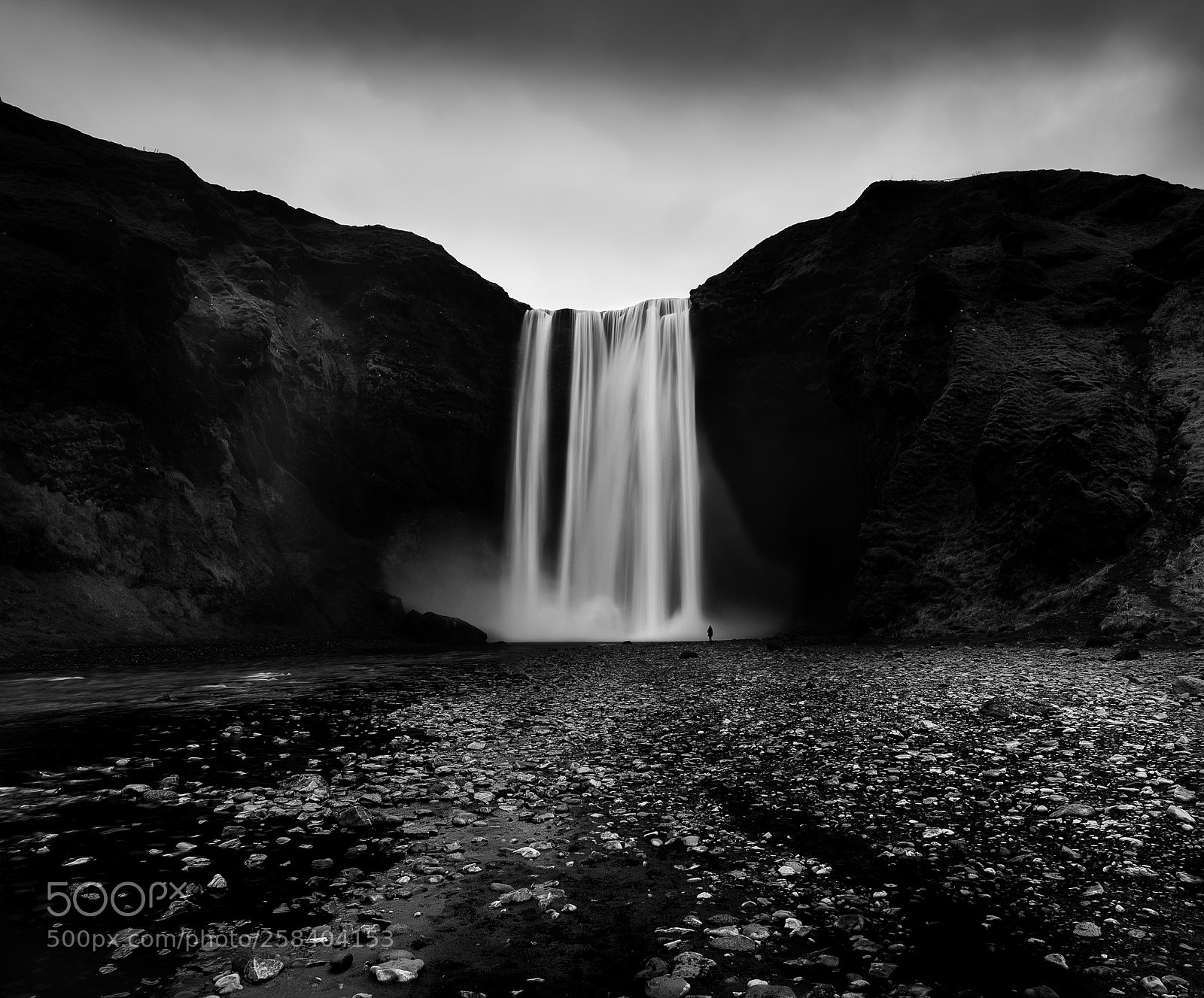 Nikon D750 sample photo. Dark waterfall photography