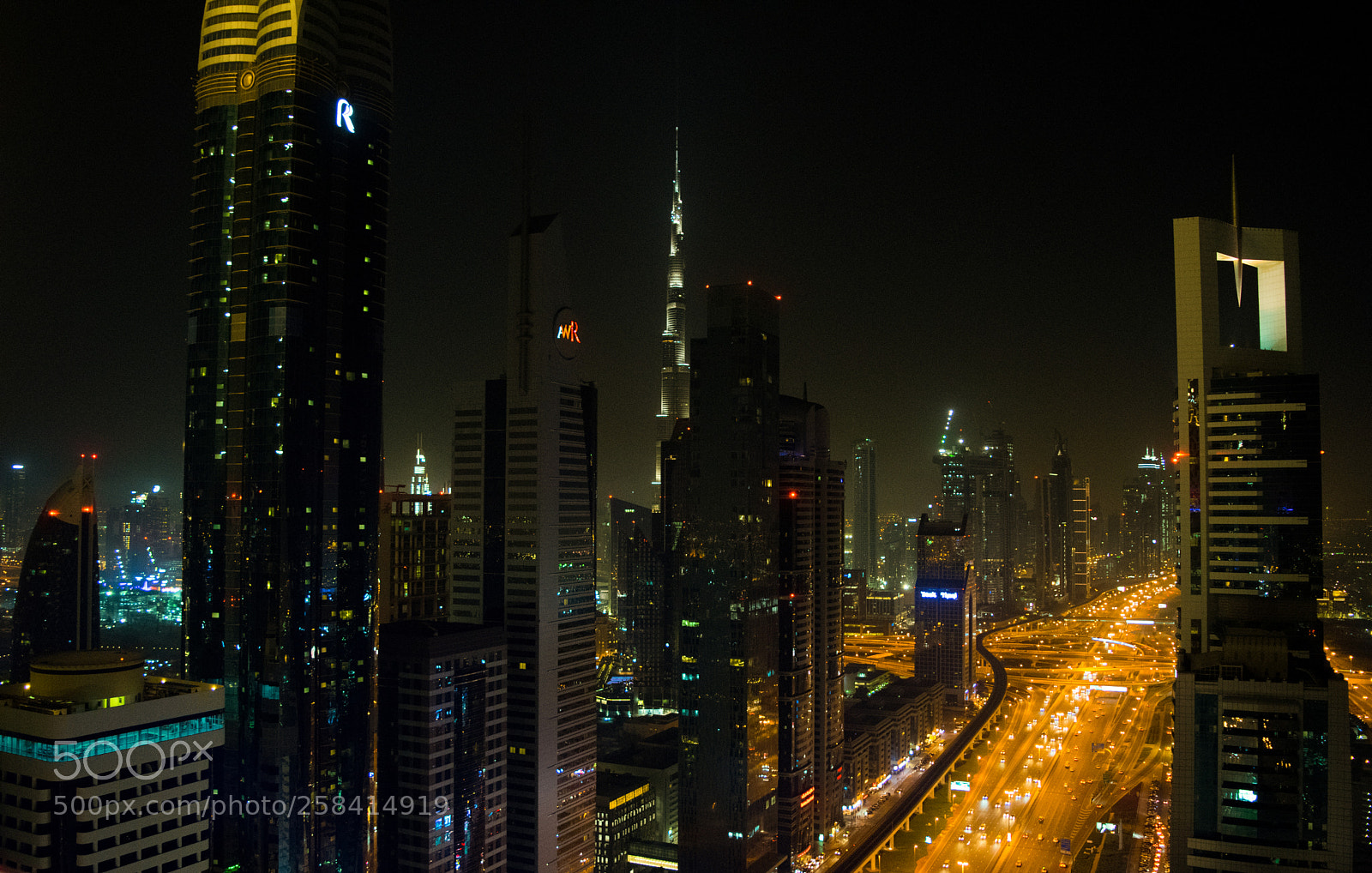 Nikon D3300 sample photo. Dubai at night photography