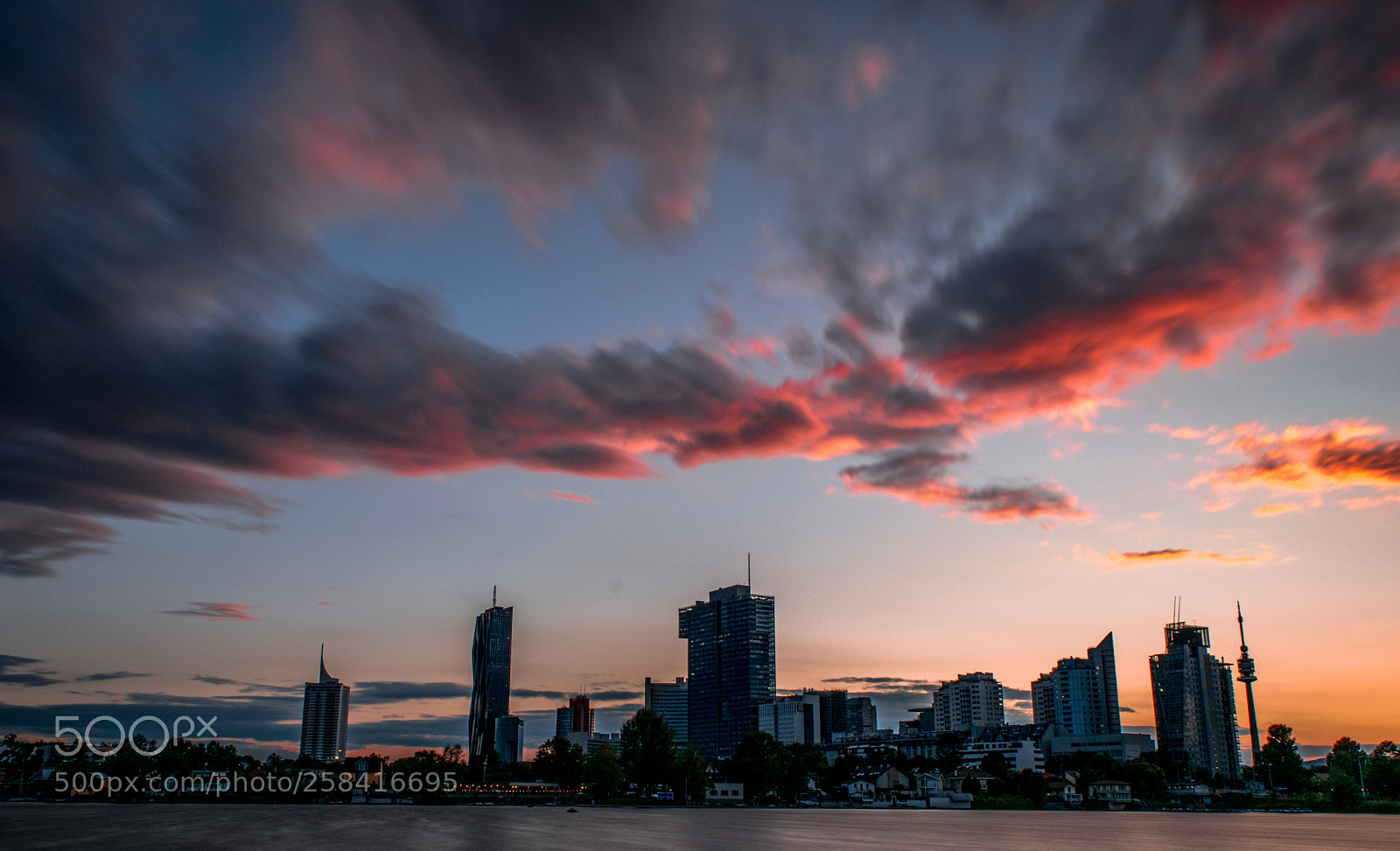 Nikon D3300 sample photo. Sunset at alte donau photography