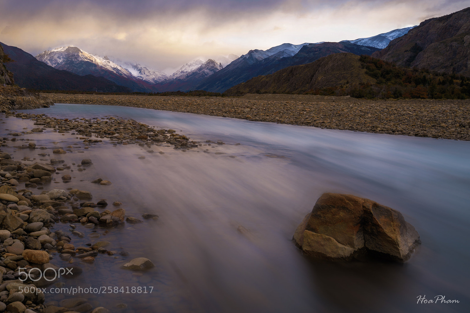 Sony a7R II sample photo. El chalten river photography
