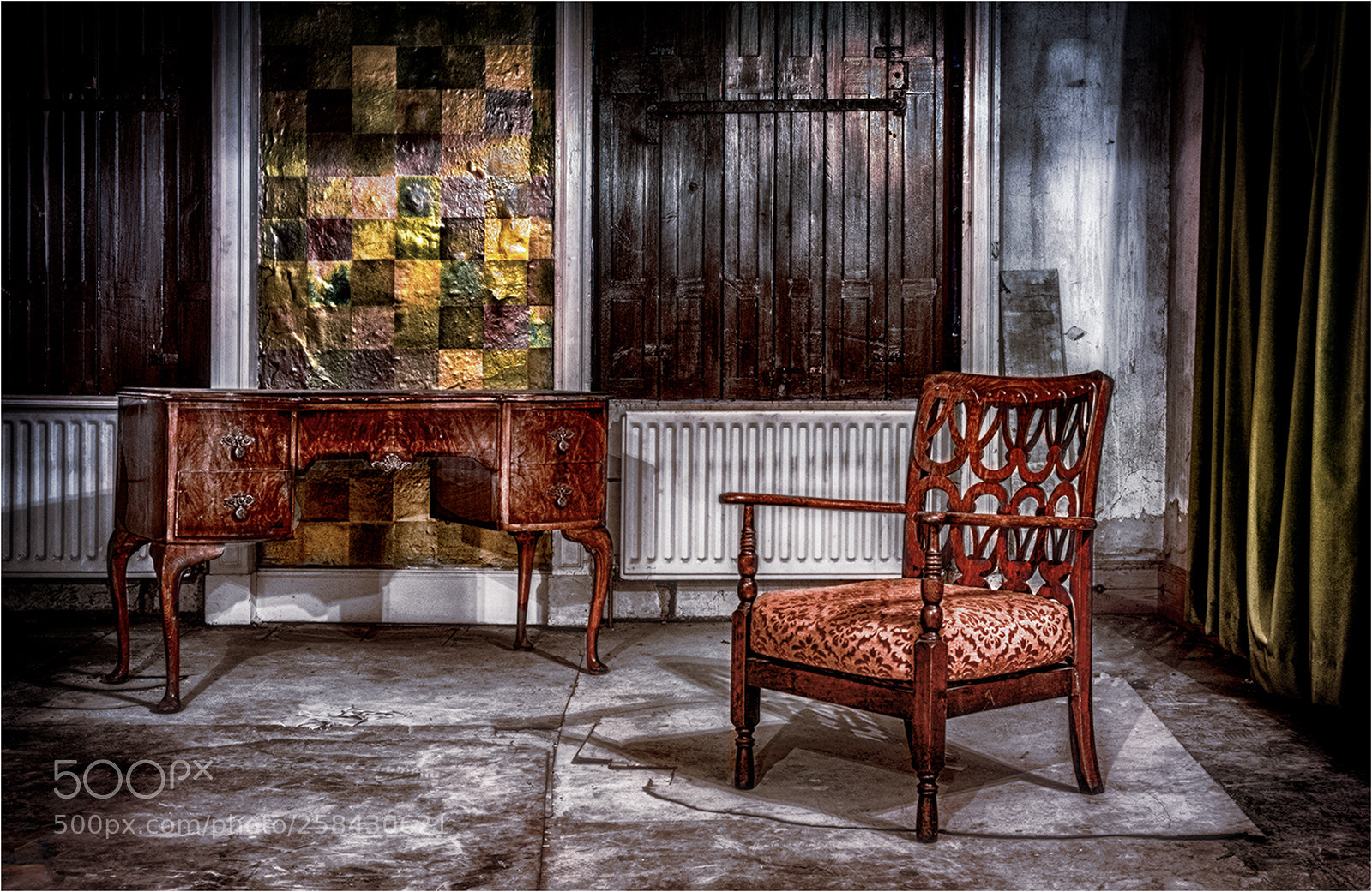 Fujifilm X-T2 sample photo. Abandoned sittingroom room photography