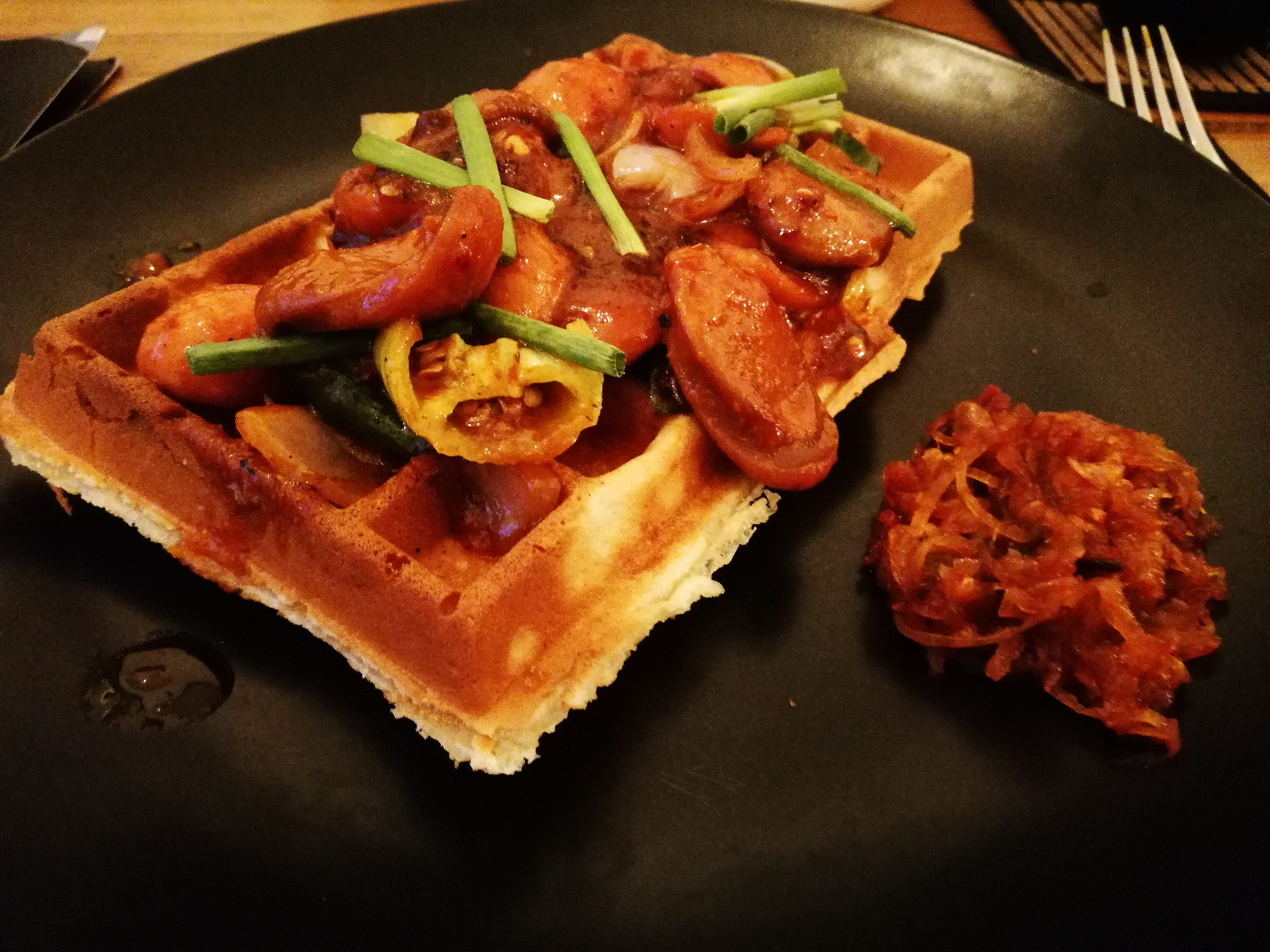 HUAWEI nova 2i sample photo. Waffle love photography
