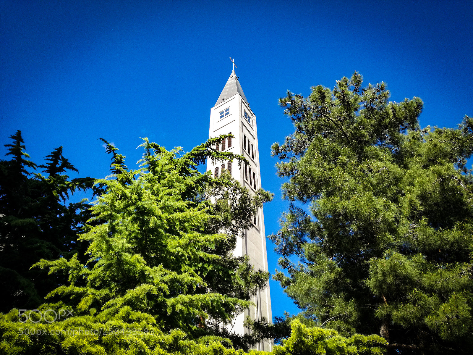 HUAWEI P9 LITE sample photo. Church bell tower photography