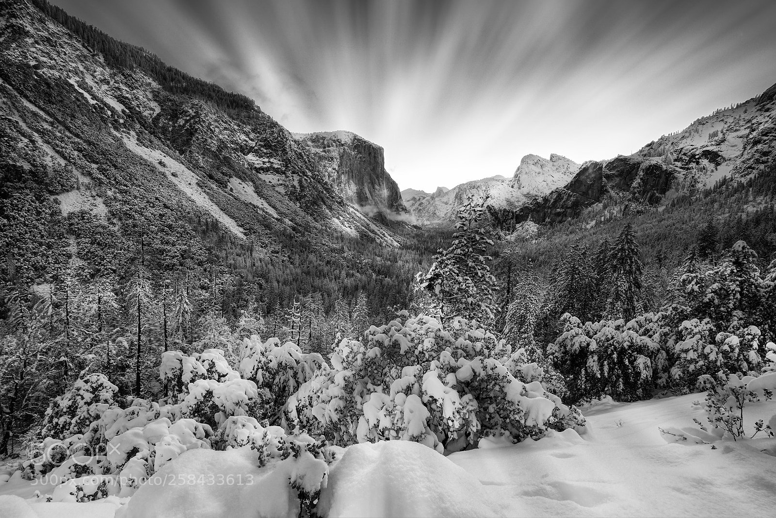 Sony a7R II sample photo. Snow covered winter yosemite photography