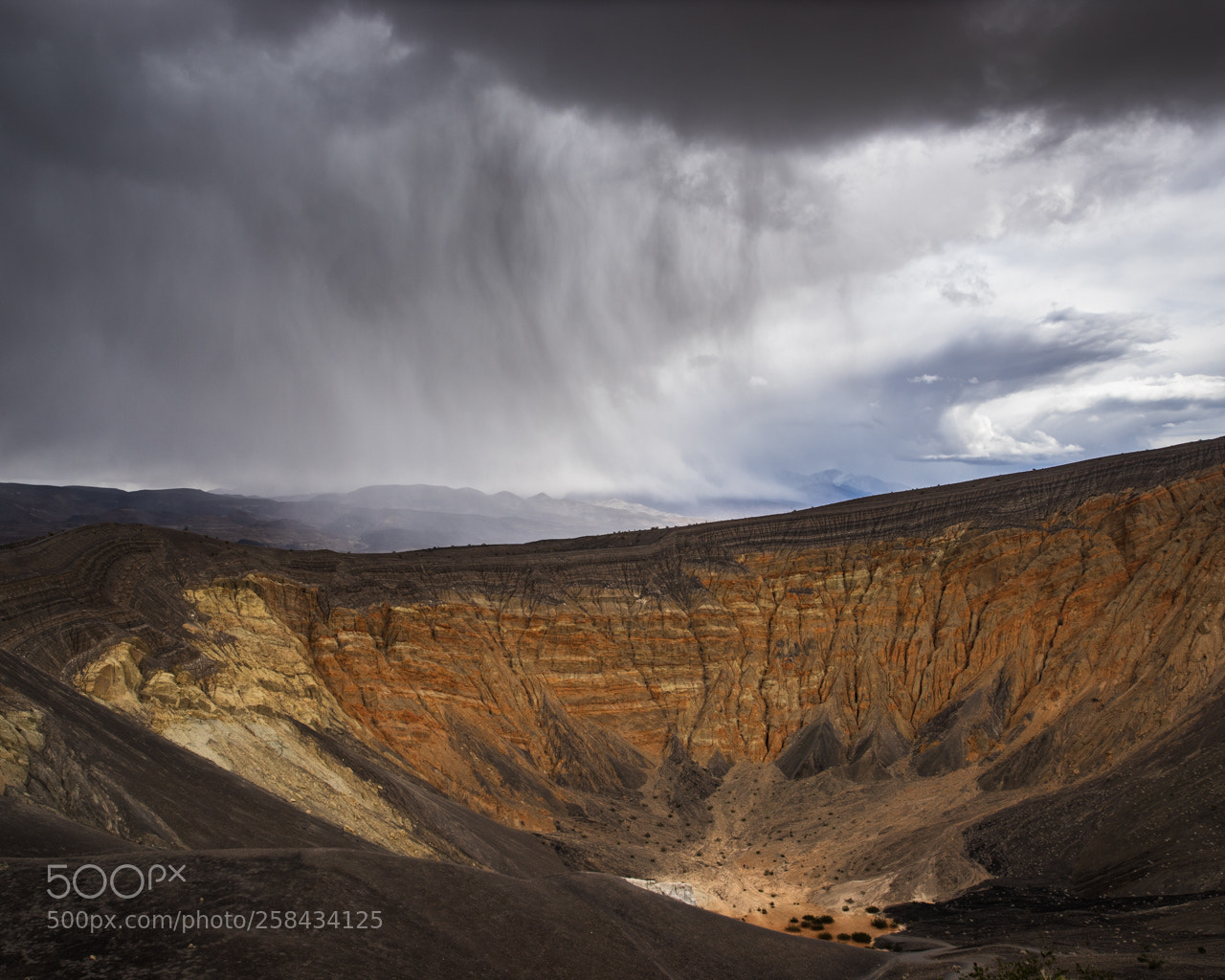 Sony a7R sample photo. Ubehebe rain photography