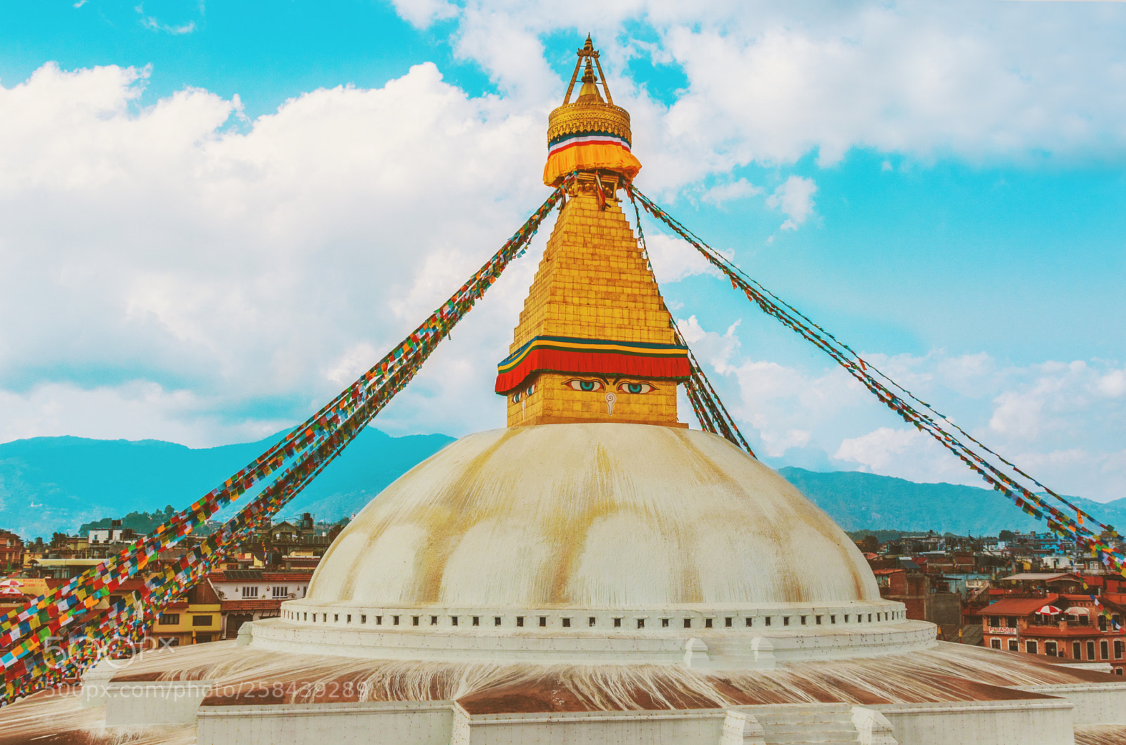 Canon EOS 760D (EOS Rebel T6s / EOS 8000D) sample photo. Bauddha stupa photography