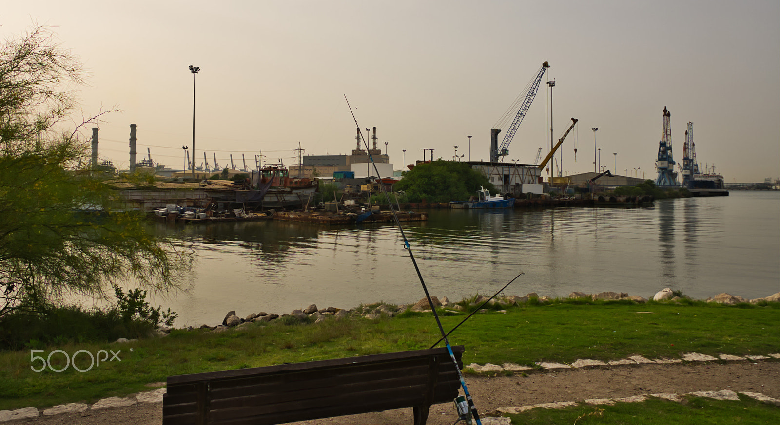 Sigma 17-50mm F2.8 EX DC OS HSM sample photo. Kishon river at haifa, israel photography