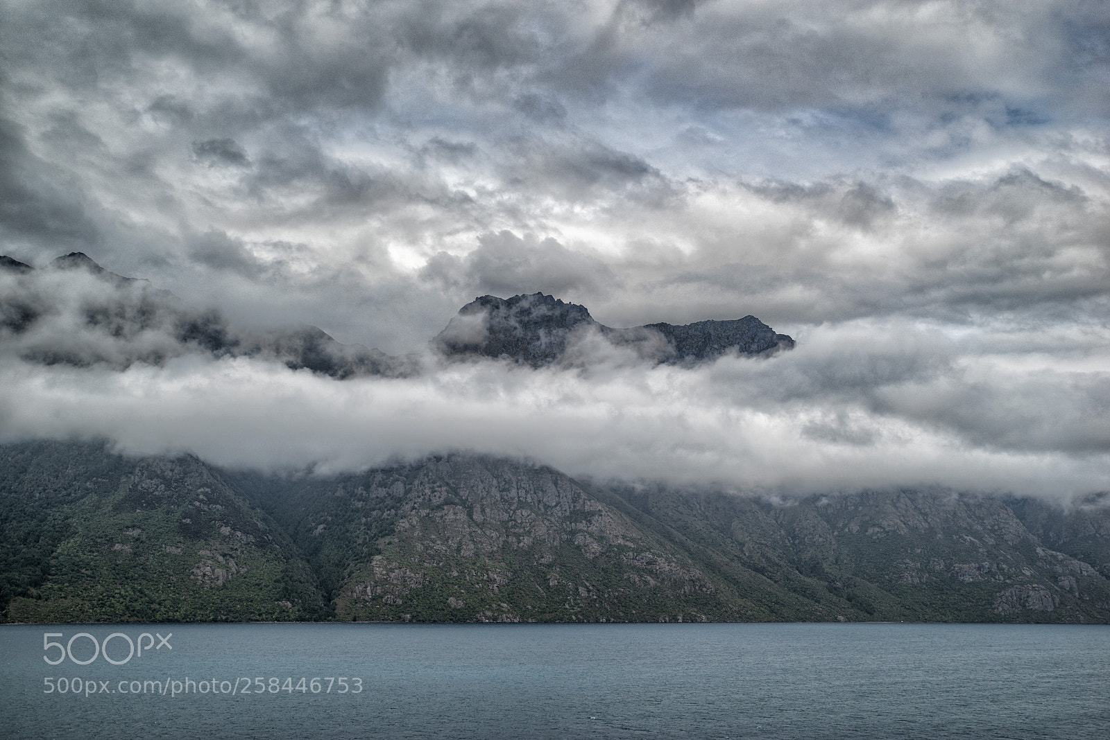 Pentax K-1 sample photo. Cloudy hills at lake photography