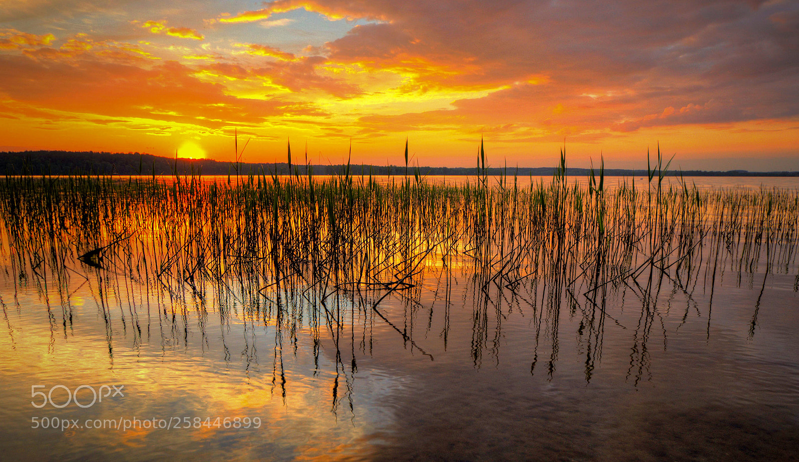 Pentax K-30 sample photo. Sunset over lake photography