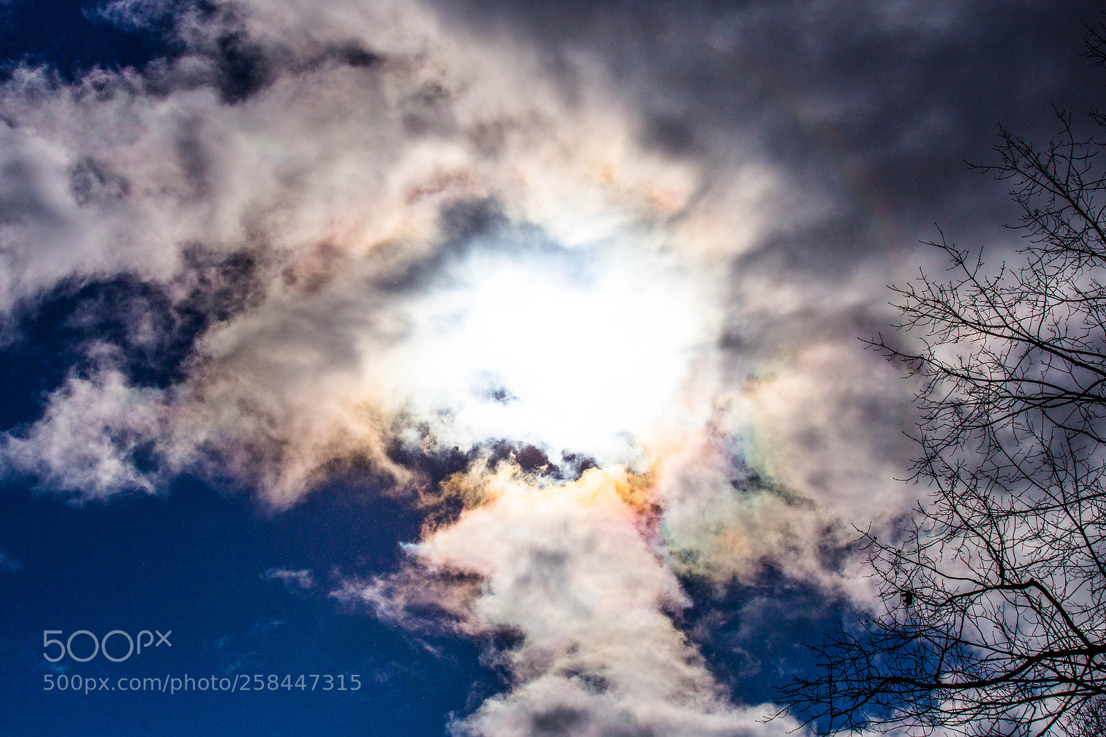 Canon EOS 6D sample photo. Iridescent clouds and heart photography