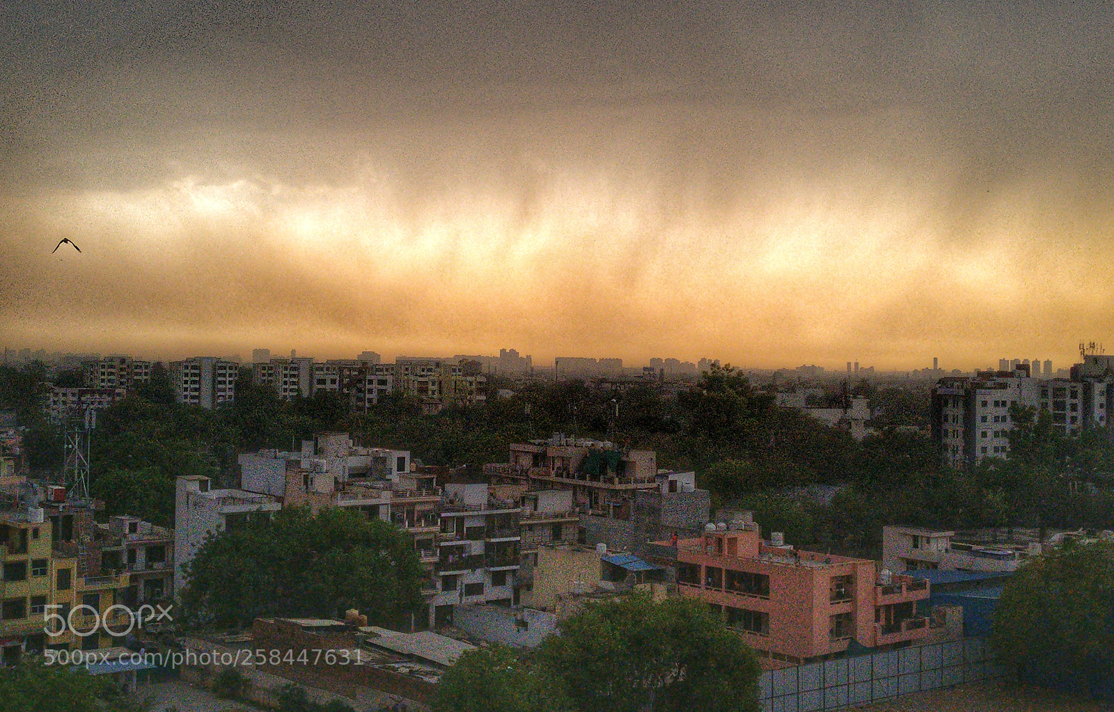 OnePlus A3003 sample photo. Raining in gurgaon photography