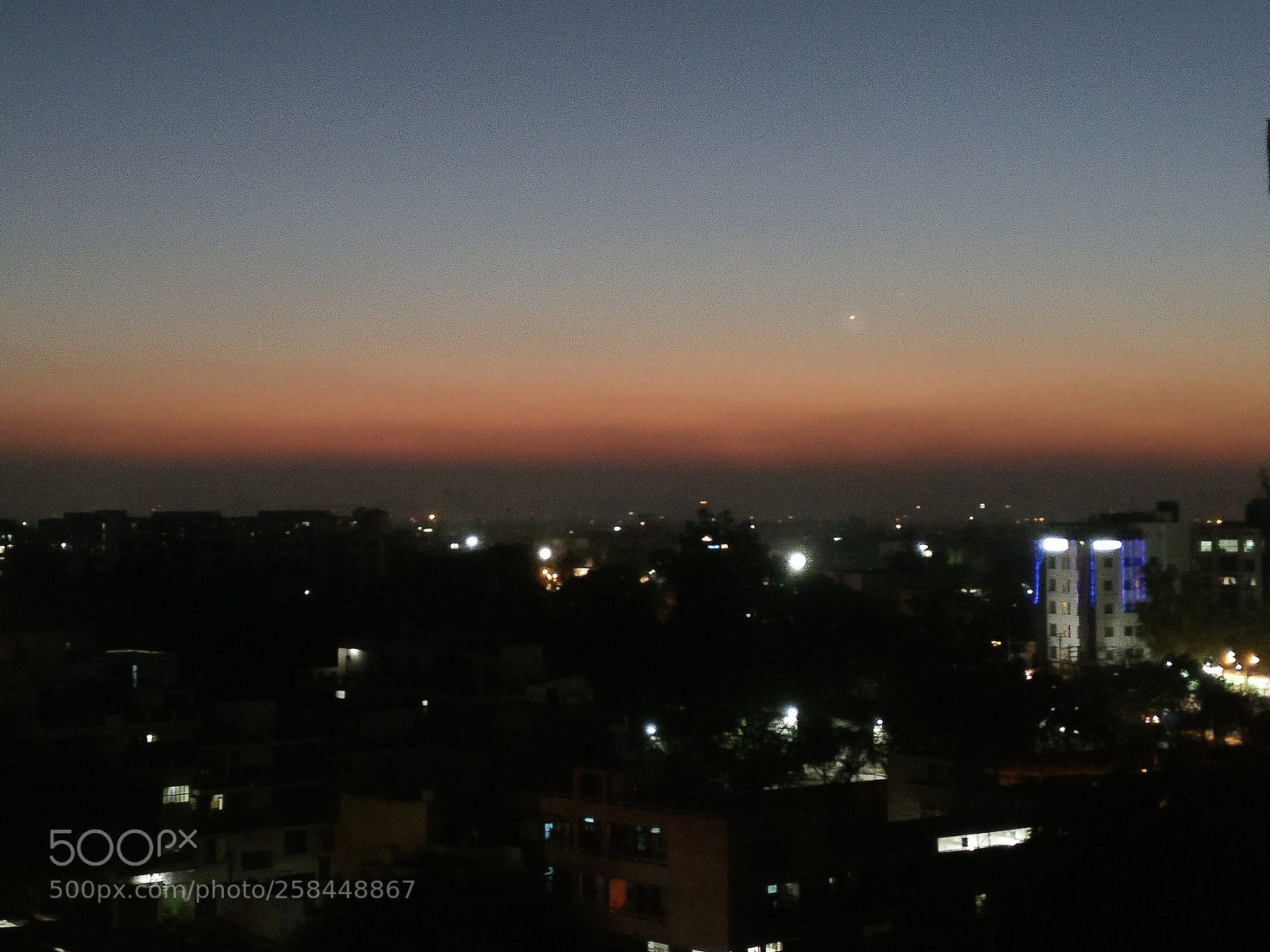 OnePlus A3003 sample photo. Planet venus evening star photography