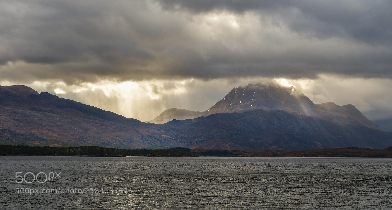 Nikon D7500 sample photo. Evening dawn at loch photography