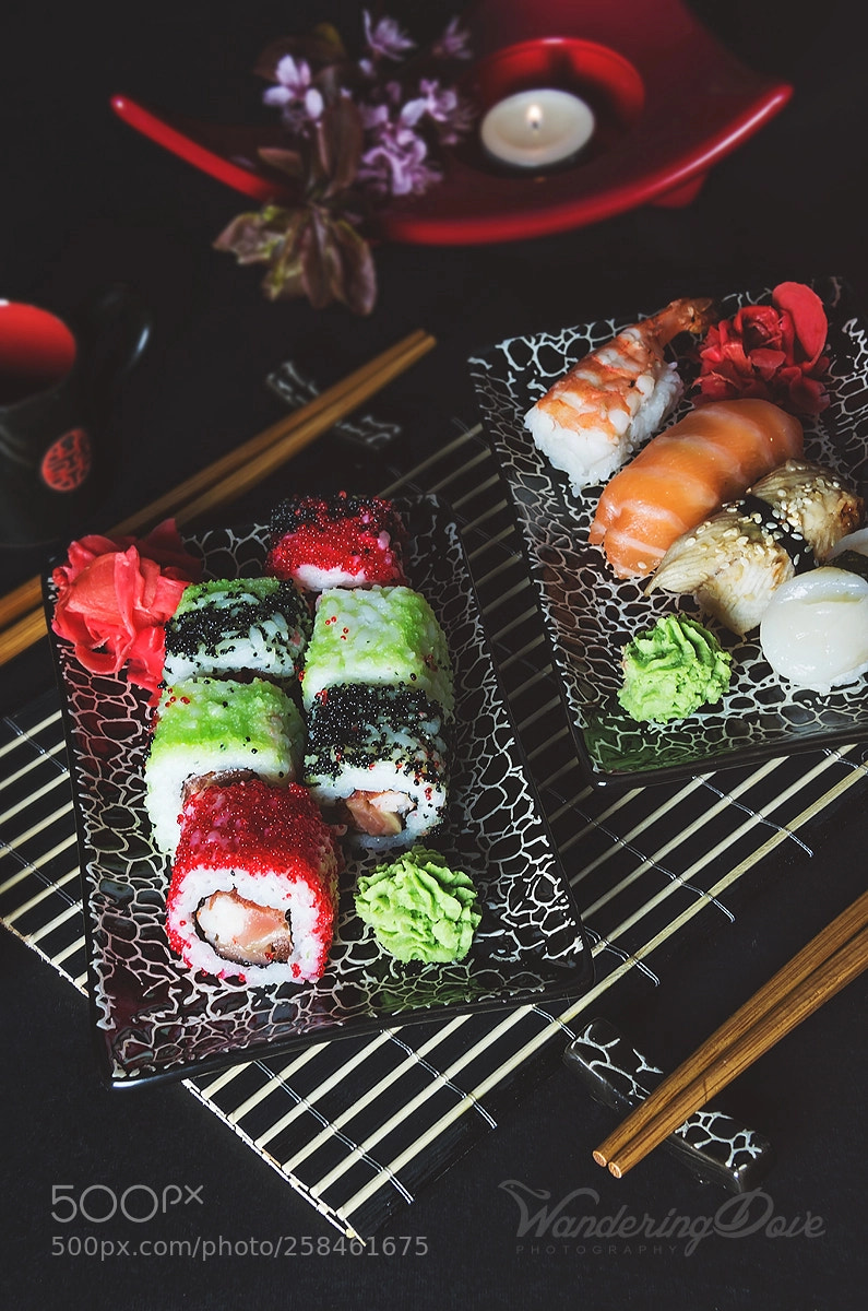 Nikon D3200 sample photo. Japanese sushi photography