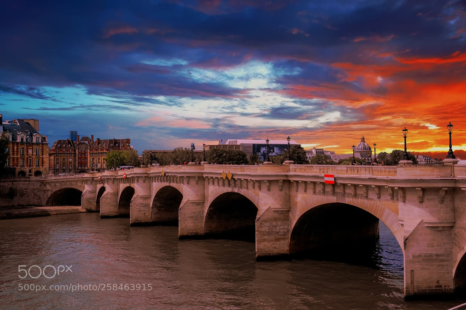 Nikon D3100 sample photo. Sunset in paris. photography