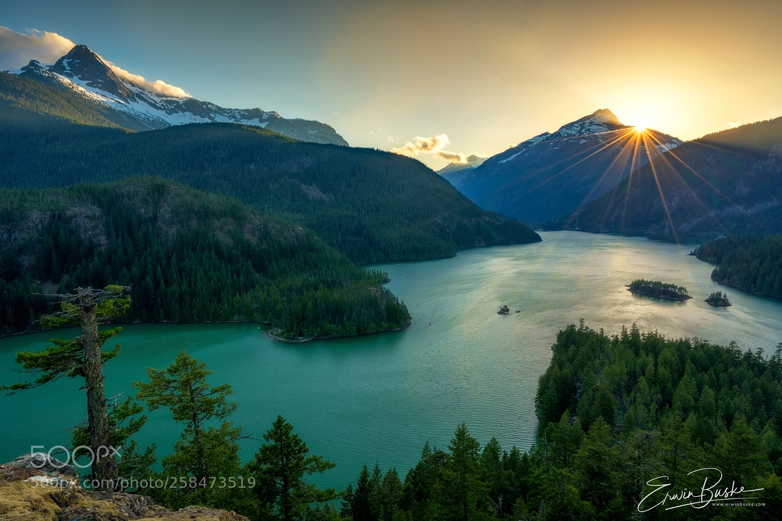 Sony a7R III sample photo. Diablo lake sunset photography