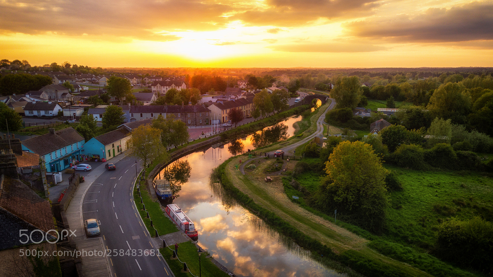 DJI FC220 sample photo. Robertstown canal photography