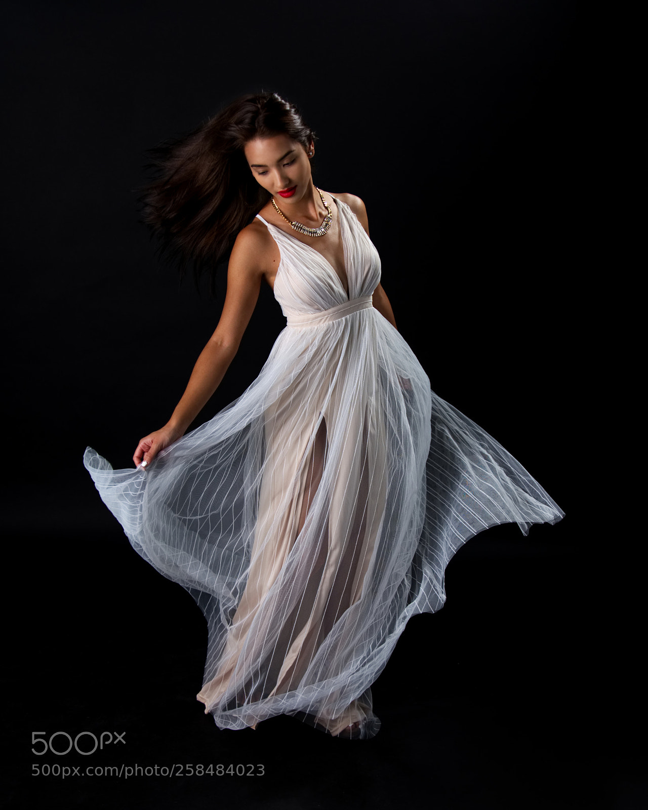 Sony a6300 sample photo. White dress hair whip photography