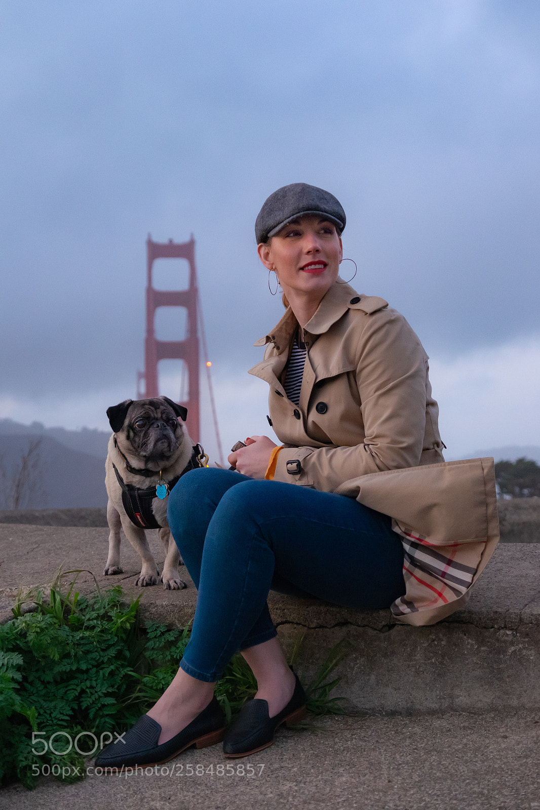 Fujifilm X-T1 sample photo. Windy portrait at dusk photography