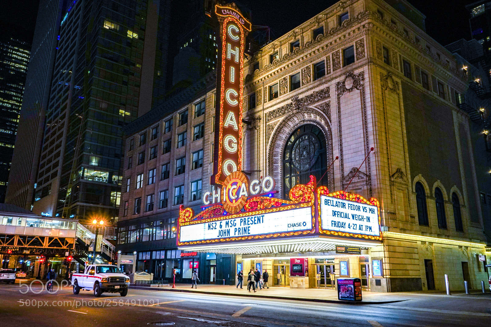 Sony a7 III sample photo. Chicago theatre photography