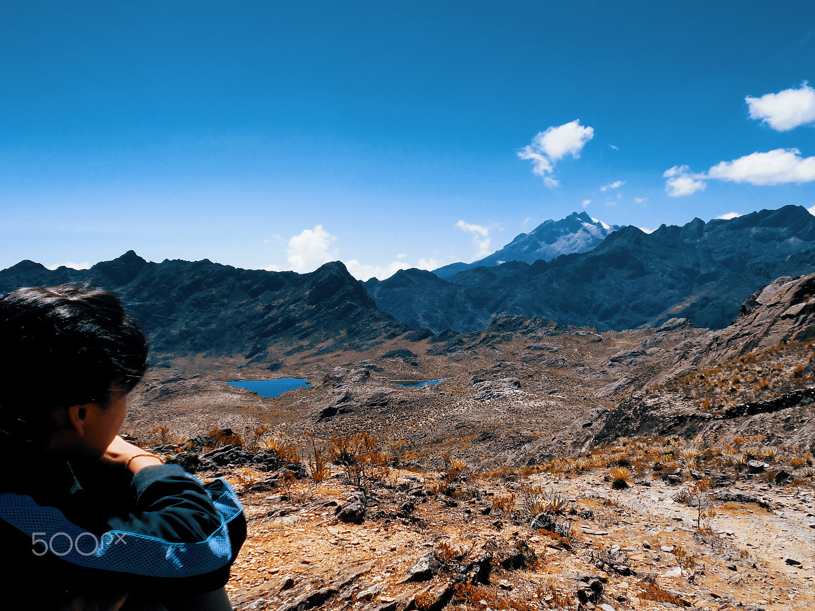 Nikon Coolpix L28 sample photo. Woman contemplating the distant mountains photography