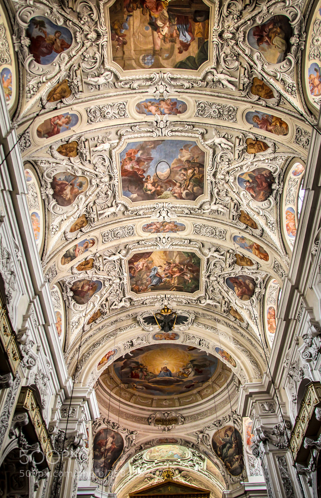 Canon EOS 5D Mark II sample photo. Ceiling of the dominikanerkirche photography