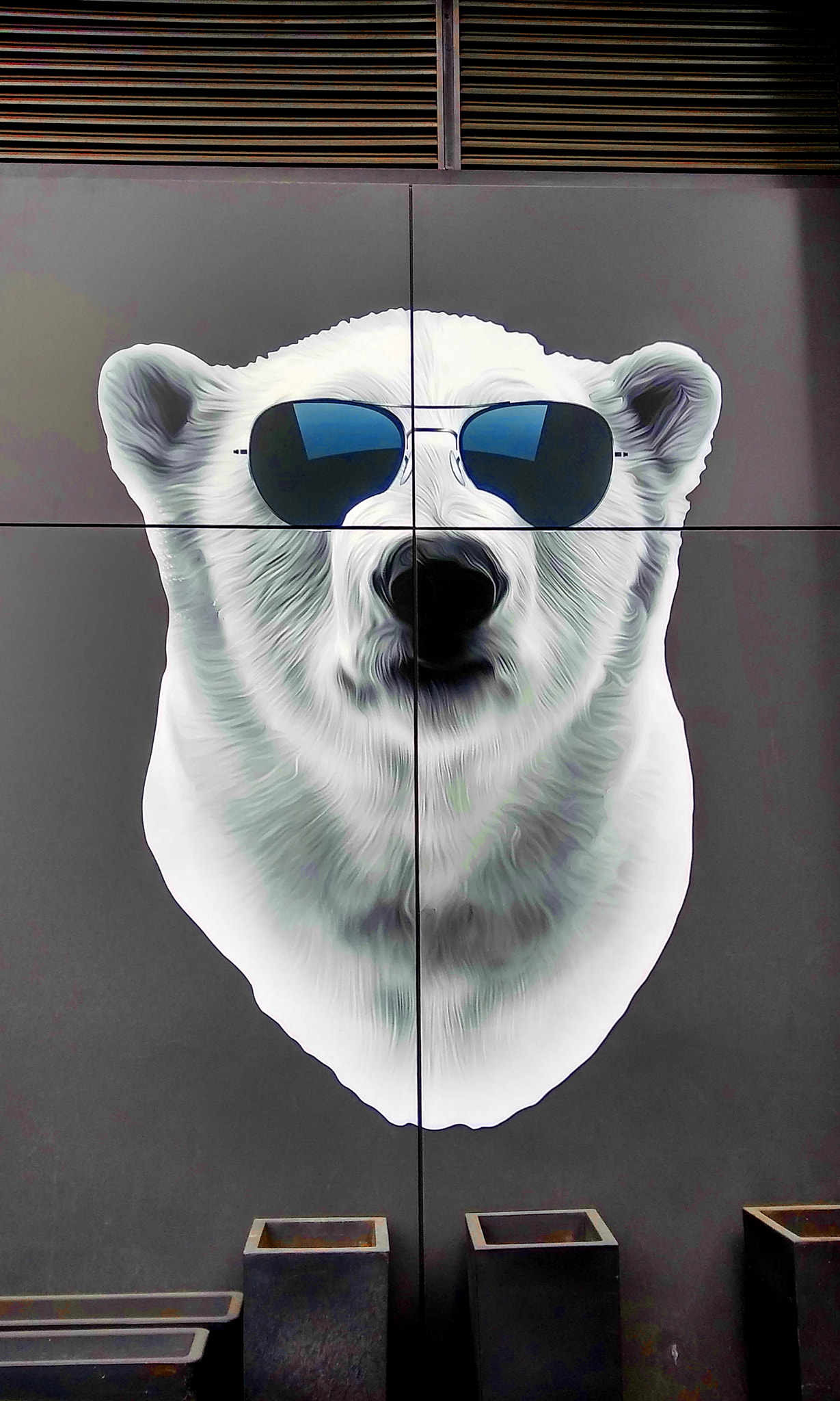 LG STYLO 2 PLUS sample photo. Polar bear beer mascot photography