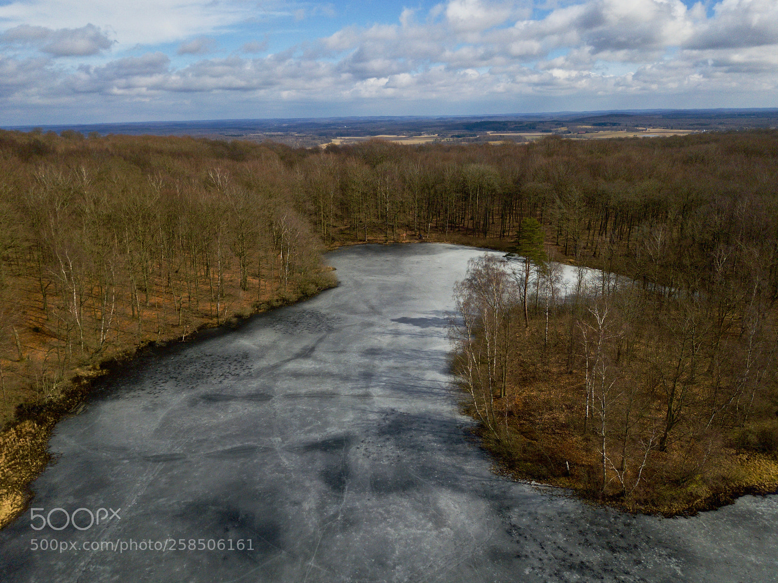 DJI FC220 sample photo. Aerial view during winter photography