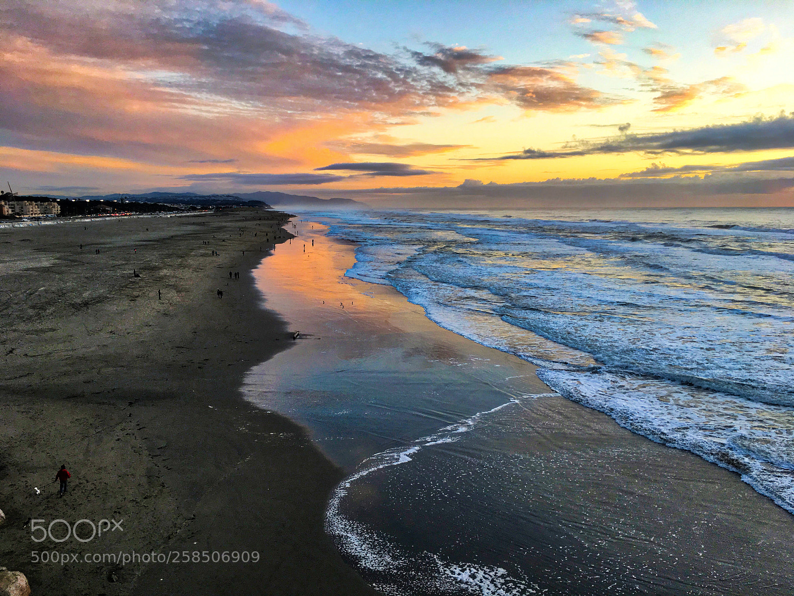 Apple iPhone 6s sample photo. Sunset at ocean beach photography