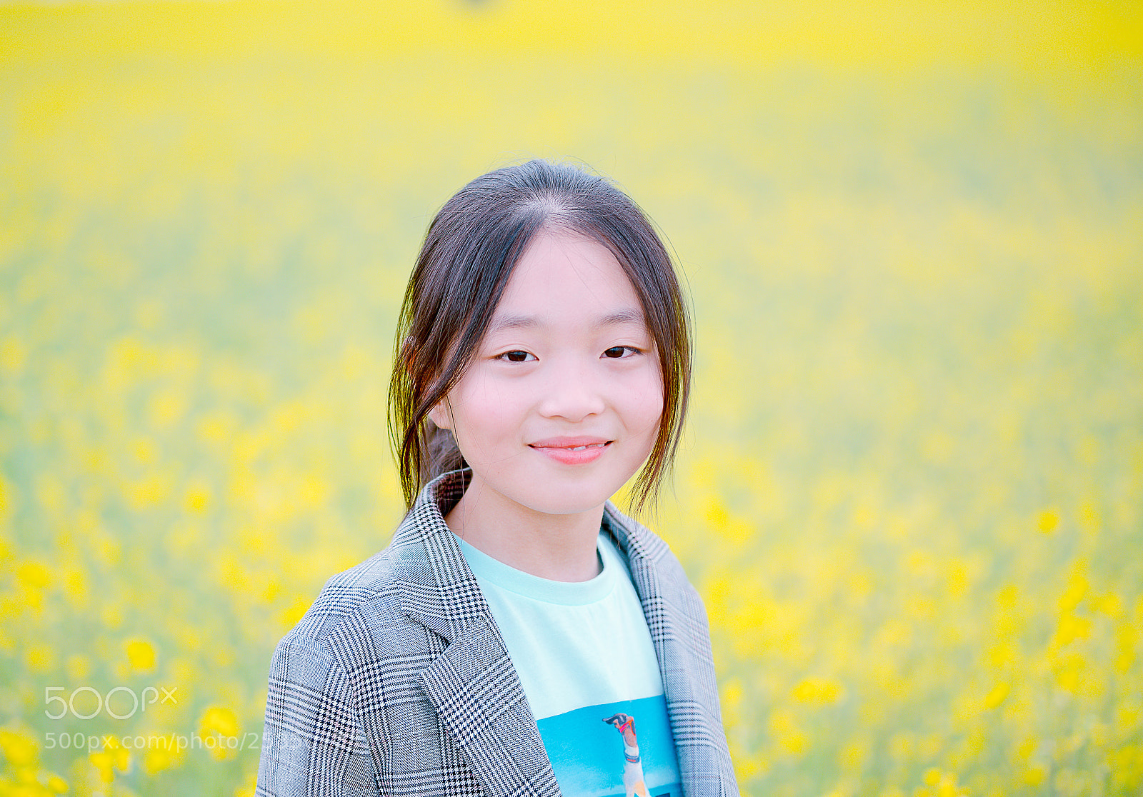 Nikon D500 sample photo. Girl with rapeseed flower photography