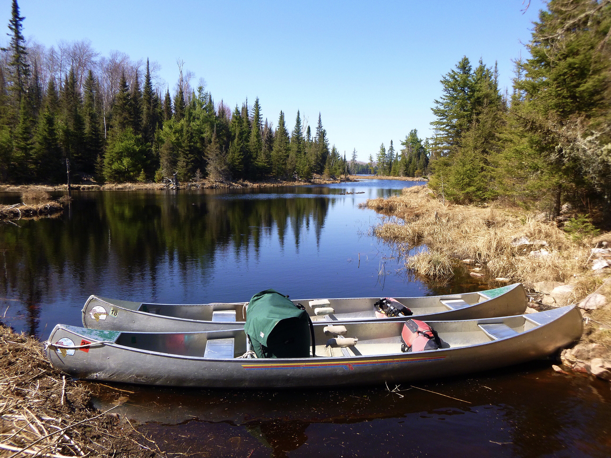 Panasonic DMC-TS20 sample photo. Canoe adventure photography