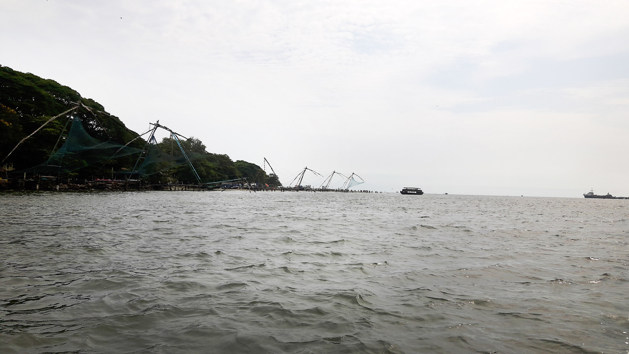 Samsung Galaxy A8 sample photo. Chinese fishing nets photography