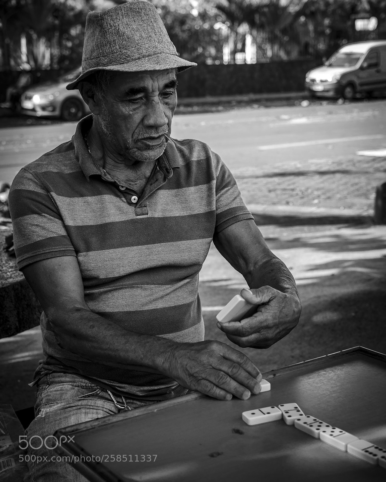 Nikon D5100 sample photo. Domino's player photography