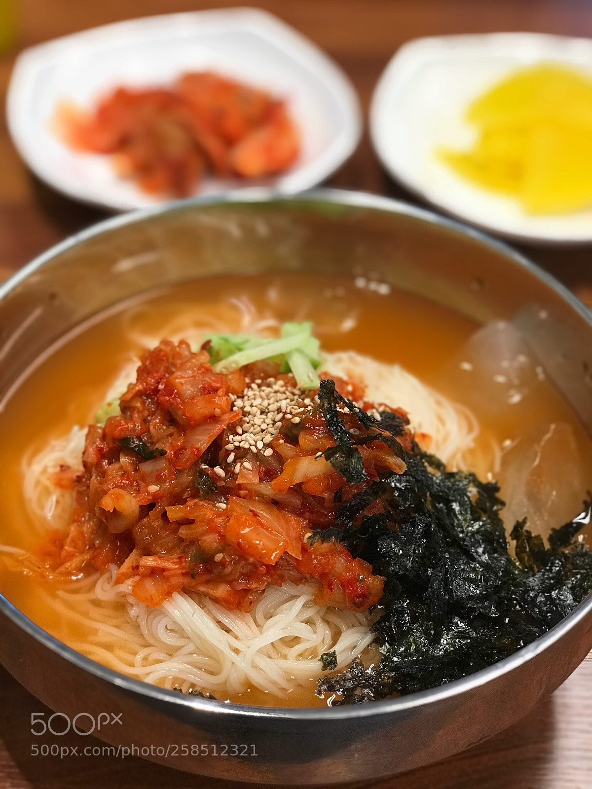 Apple iPhone 7 Plus sample photo. Korean kimchi noodle photography