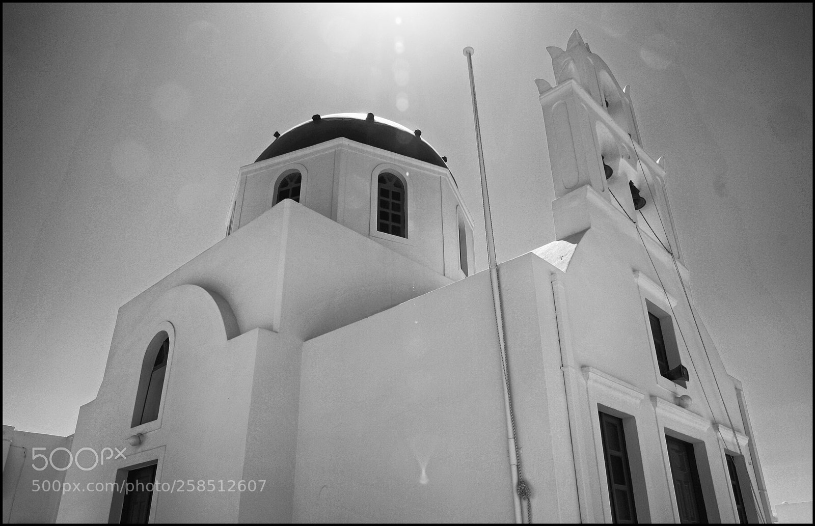 Sony Alpha DSLR-A100 sample photo. Church in oia,santorini photography