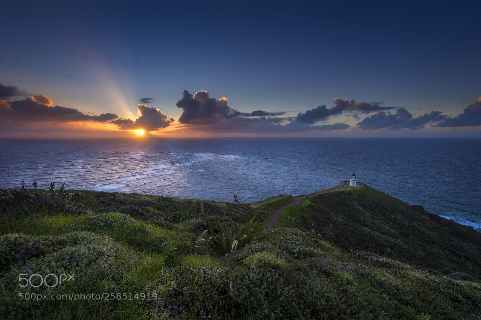 Nikon D3S sample photo. Sunset over cape reinga  photography