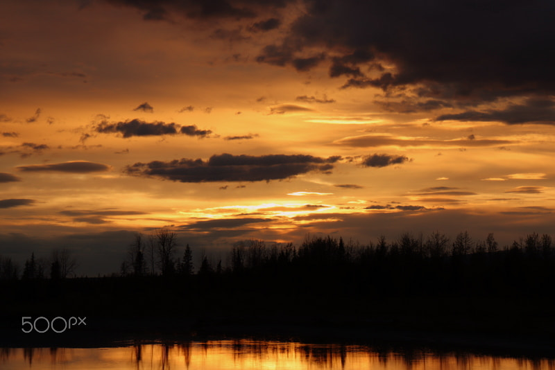 Canon EOS 200D (EOS Rebel SL2 / EOS Kiss X9) sample photo. Sunset on the knick river photography